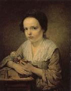 Jean-Baptiste Greuze, A Girl with a Doll